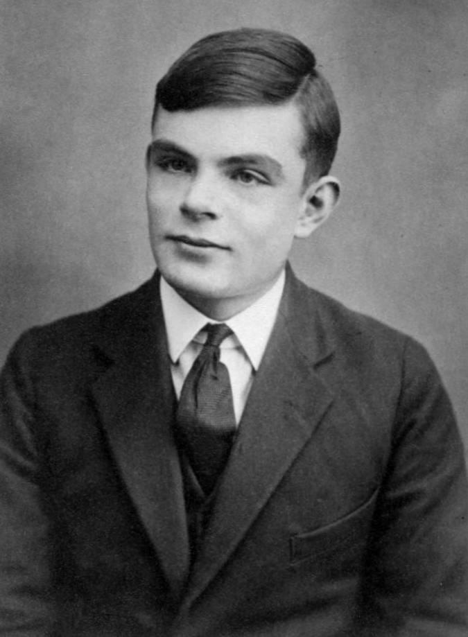 "艾伦·麦席森·图灵（Alan Mathison Turing），1912-1954，英国数学家、计算机学家、逻辑学家、密码学家、哲学家、理论生物学家。（图片来自维基百科）"